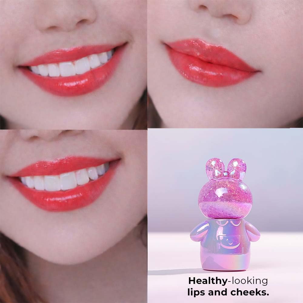 Whimsy Beauty Teddy Tint Lip and Cheek Tint for Kids and Pre-Teens | Buildable Colour with Lightweight Smooth Texture | 4 to 16 Years | Organic, Natural, Chemical Free, Sulfate-Free, 1 ml - View 3 of 6