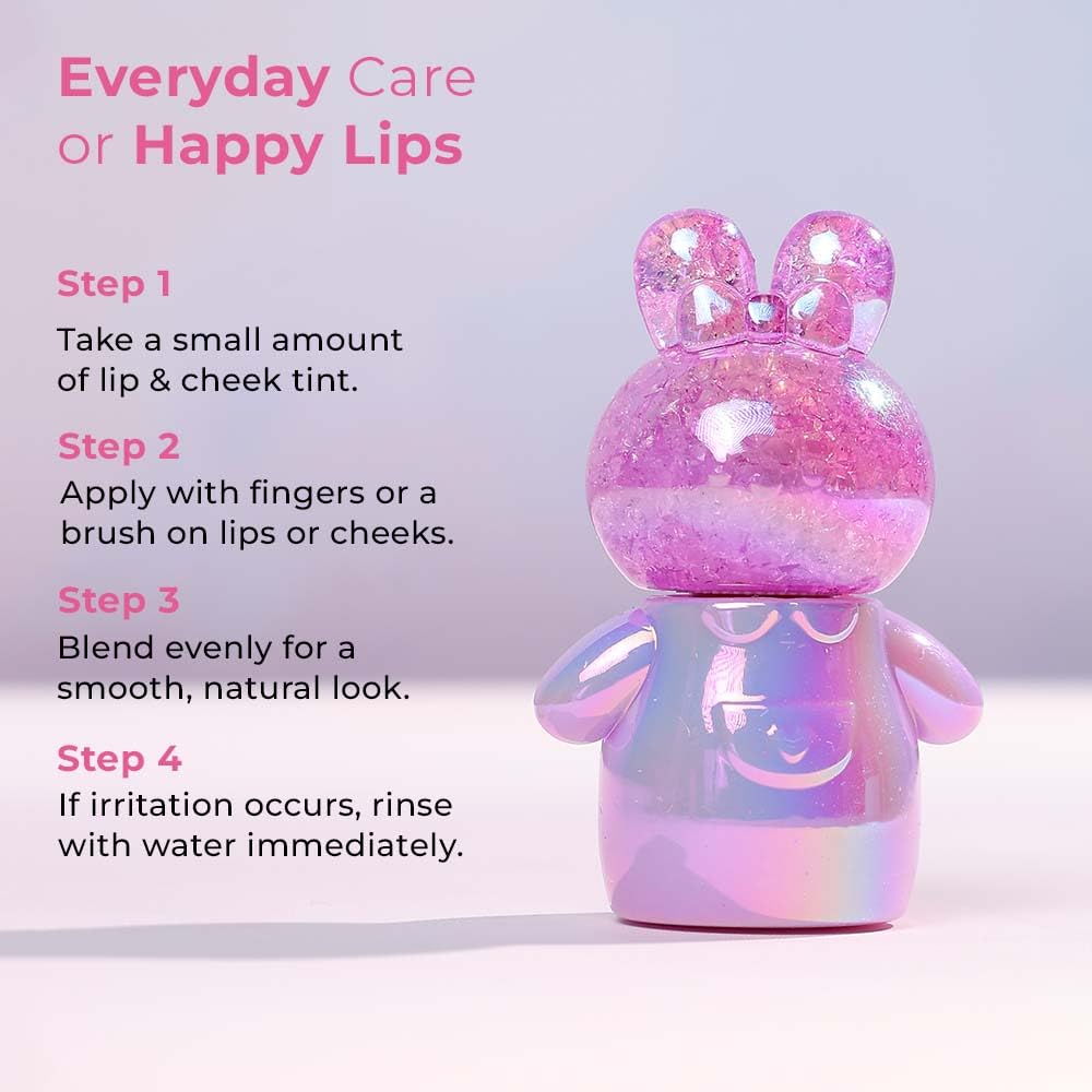 Whimsy Beauty Teddy Tint Lip and Cheek Tint for Kids and Pre-Teens | Buildable Colour with Lightweight Smooth Texture | 4 to 16 Years | Organic, Natural, Chemical Free, Sulfate-Free, 1 ml - View 4 of 6