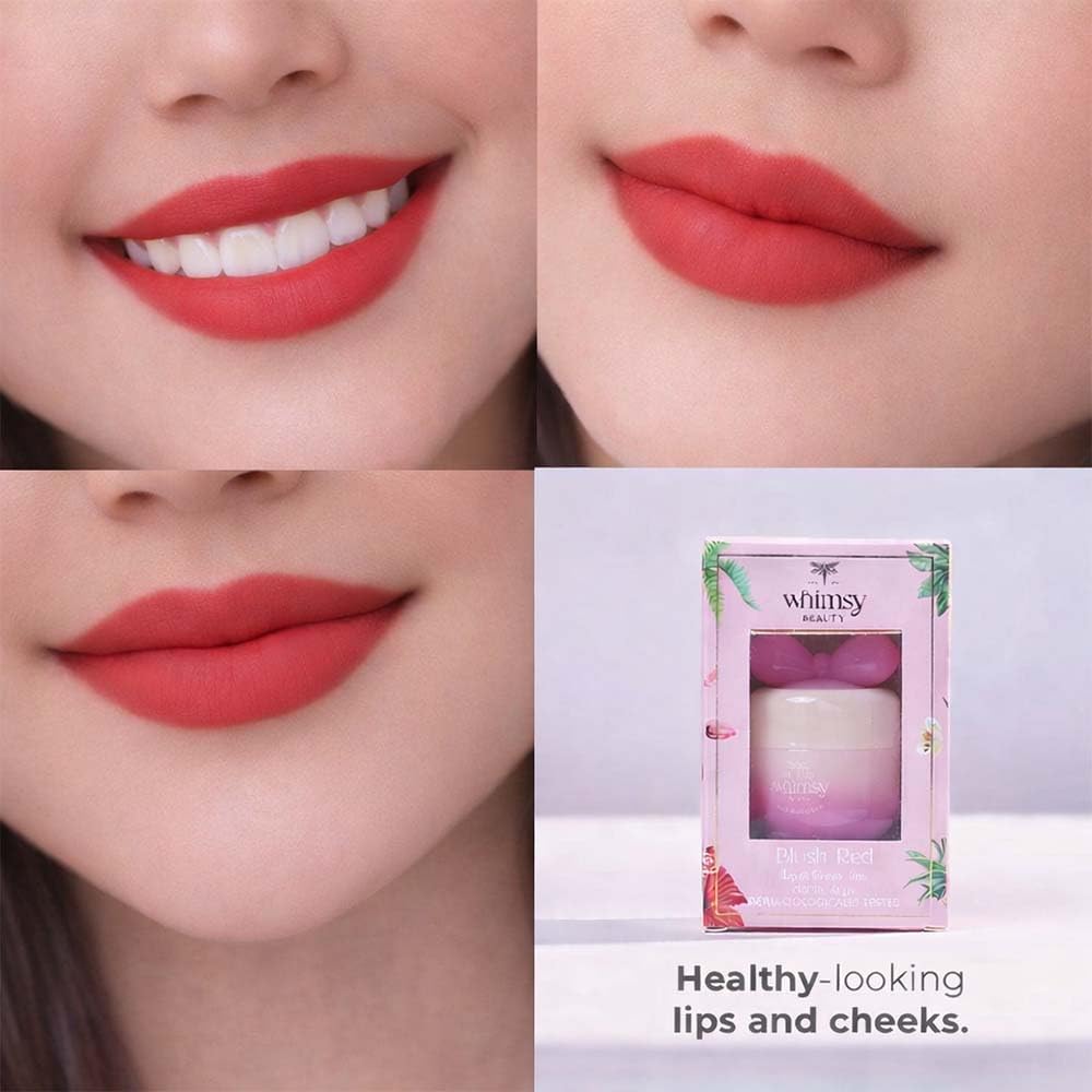 Whimsy Beauty Blush Red Lip and Cheek Tint for Kids and Pre-Teens | Cream Formula with Blendable Colour and Smooth Feel | 4 to 16 Years | Organic, Natural, Chemical Free, Paraben Free | 10 gms - View 2 of 5
