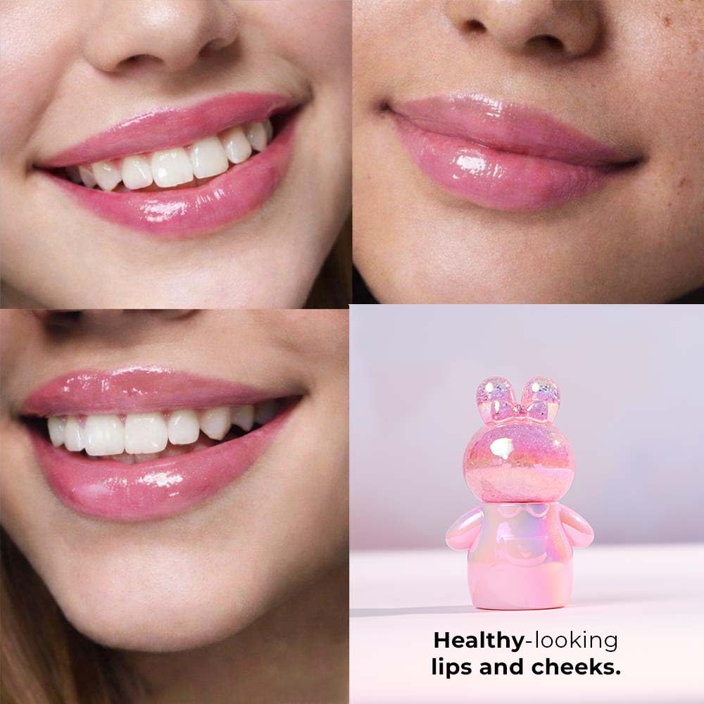 Whimsy Beauty Fluffy Tint Lip and Cheek Tint for Kids and Pre-Teens | Soft Blendable Colour with Lightweight Smooth Feel, Long Wear Makeup Tint, 4 to 16 Years, Organic, Natural, Chemical Free | 1 ml - View 2 of 5