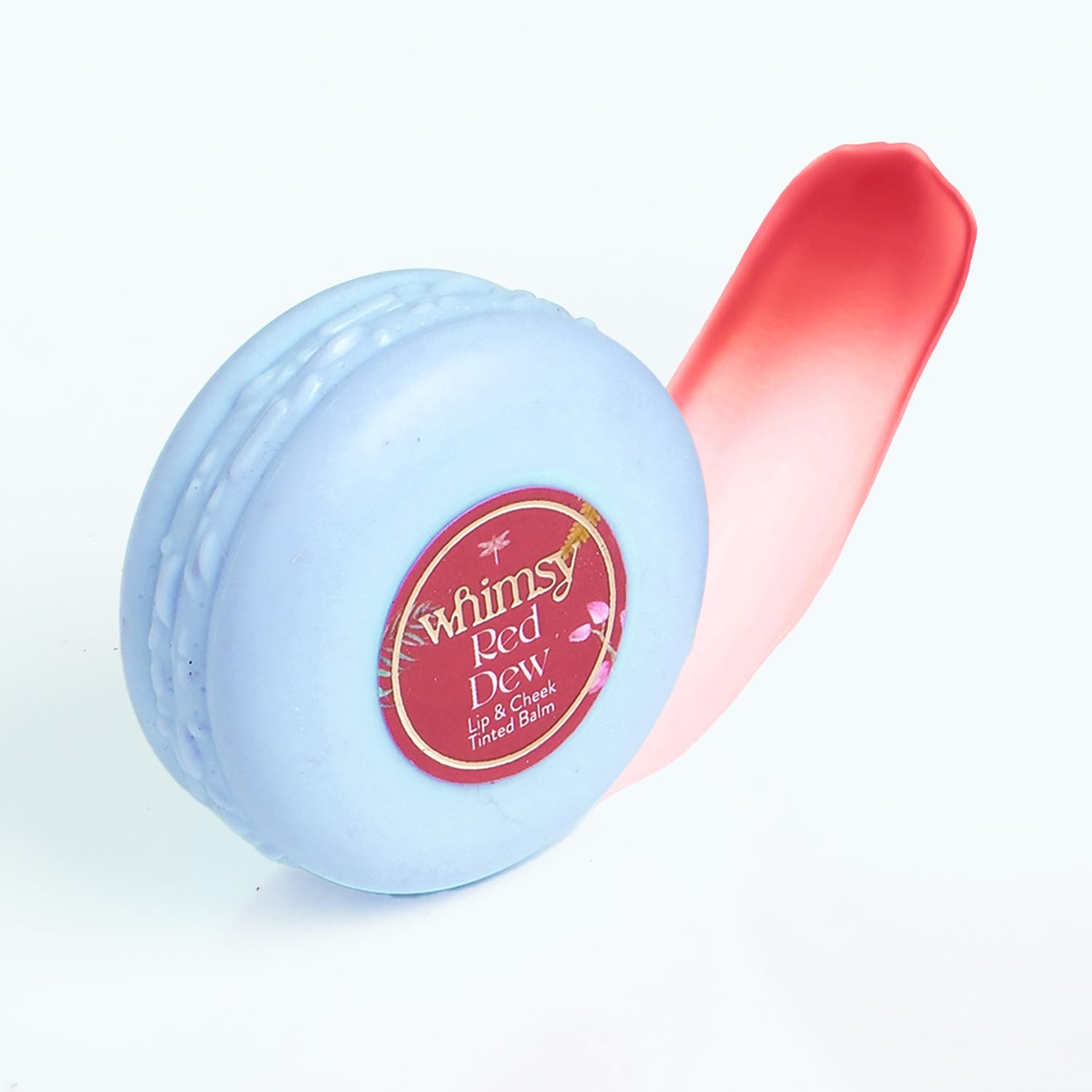 Whimsy Beauty Lip & Cheek Tint | Safe Non-Toxic Makeup for Teens & Preteens | Hydrating Formula for Lips & Cheeks | 4 to16 Years | Organic Formula | Sulfate & Paraben Free | Dermatologist Tested (Red Dew) - View 3 of 5