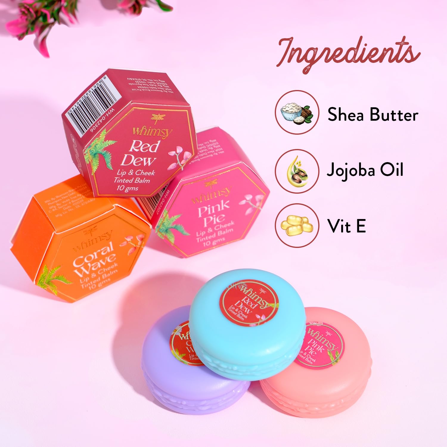 Whimsy Beauty Lip & Cheek Tint | Safe Non-Toxic Makeup for Teens & Preteens | Hydrating Formula for Lips & Cheeks | 4 to16 Years | Organic Formula | Sulfate & Paraben Free | Dermatologist Tested (Red Dew) - View 5 of 5