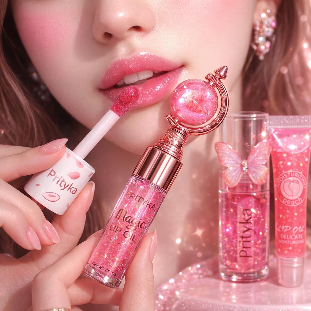 Viral korean Kawaii Cute Trendy Lipgloss Combo for Girls – Butterfly Design Tube LipGloss Longlasting & Moisturizing Glob Lip Balm for Dry Lips, Perfect Glossy Finish Everyday Glam & Gifting | korean lipgloss - View 5 of 5