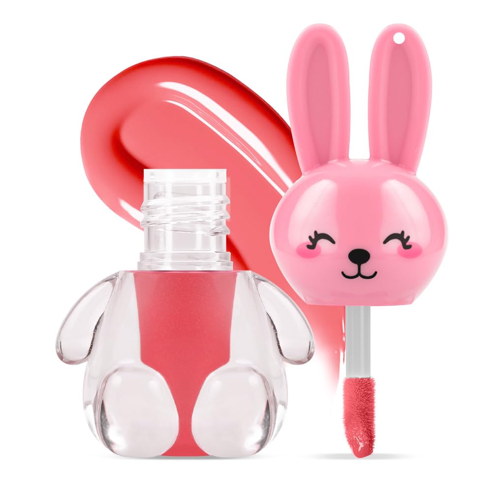 Princess by RENEE Bunny Lip Tint - Pink, for Pre-Teens, Lightweight & Long-Lasting Color, Non-Drying & Nourishing, Water-Based Formula, Blueberry Extracts, Strawberry & Vitamin E Infused, Cruelty-Free - View 4 of 5