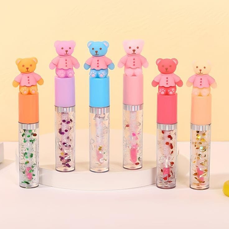 Teddy Bear Lip Gloss for Girls | Cute Non-Sticky Gloss with Fruity Fragrance | Pack of 1 - View 4 of 5