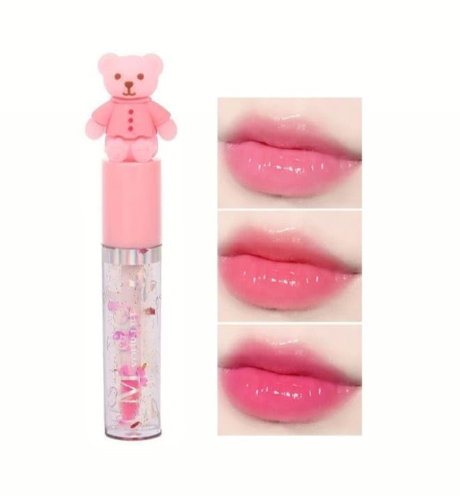 Teddy Bear Lip Gloss for Girls | Cute Non-Sticky Gloss with Fruity Fragrance | Pack of 1 - View 5 of 5