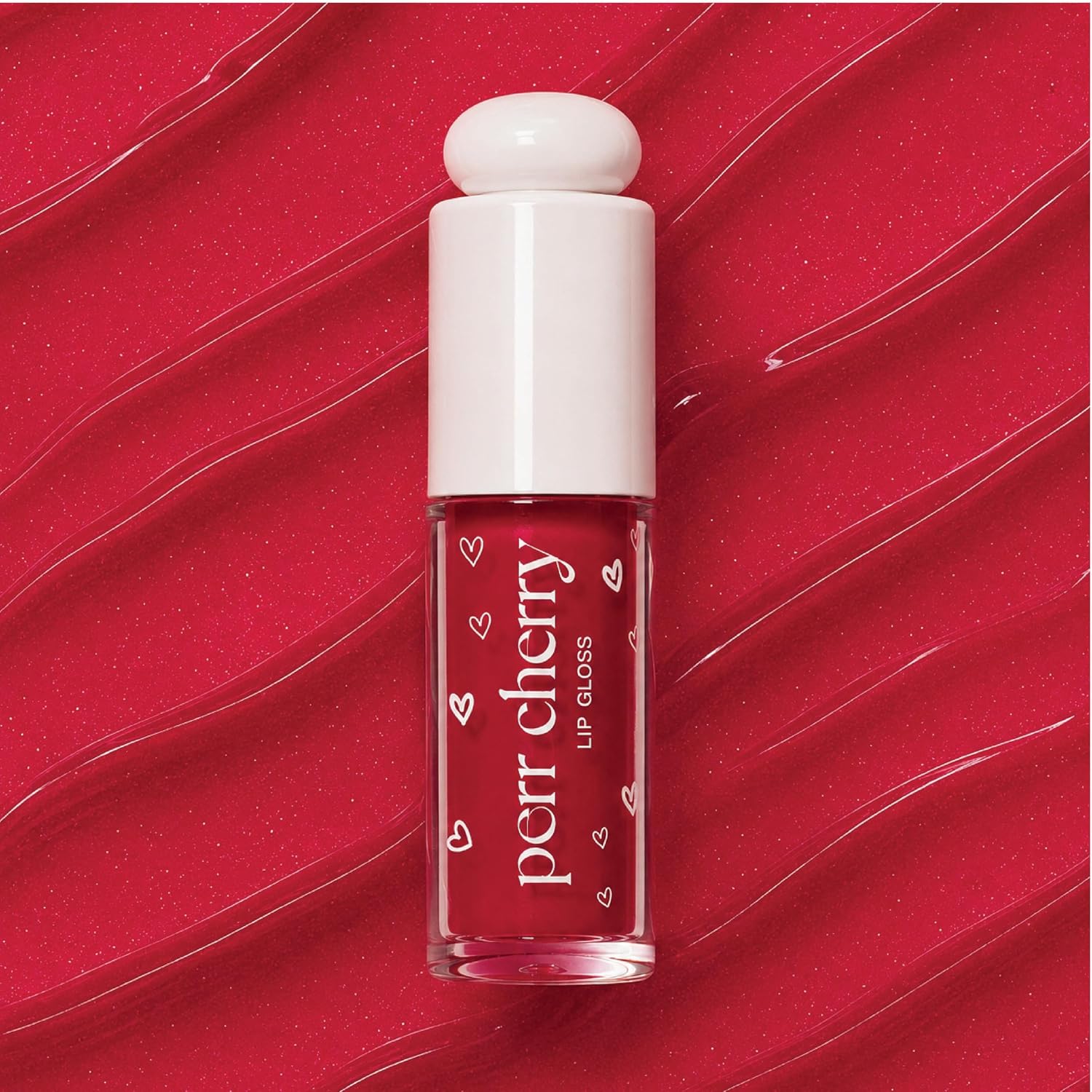 Perr Cherry Lip Gloss for Girls, Teens and Kids | 100% Natural & Skin Friendly | Hydrating & High Shine | Lightweight | Non-Sticky | Enriched with Vitamin-E, Castor Oil and Jojoba Oil | 2 ml - View 2 of 5