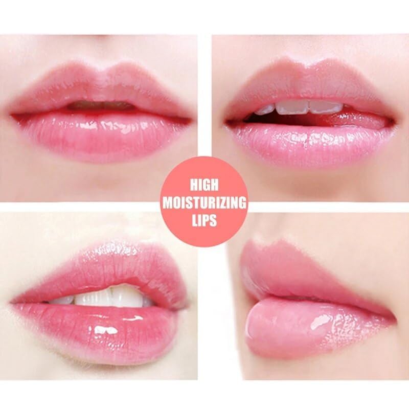 Moisturizing And Hydrating Cute Sequin Heart Shape Lip Gloss Oil Color Change Moisturizing Kids Girls Lip Oil Moisturizing Lips Care For Tint Dry And Chapped Lips - Set Of 4 - View 2 of 6