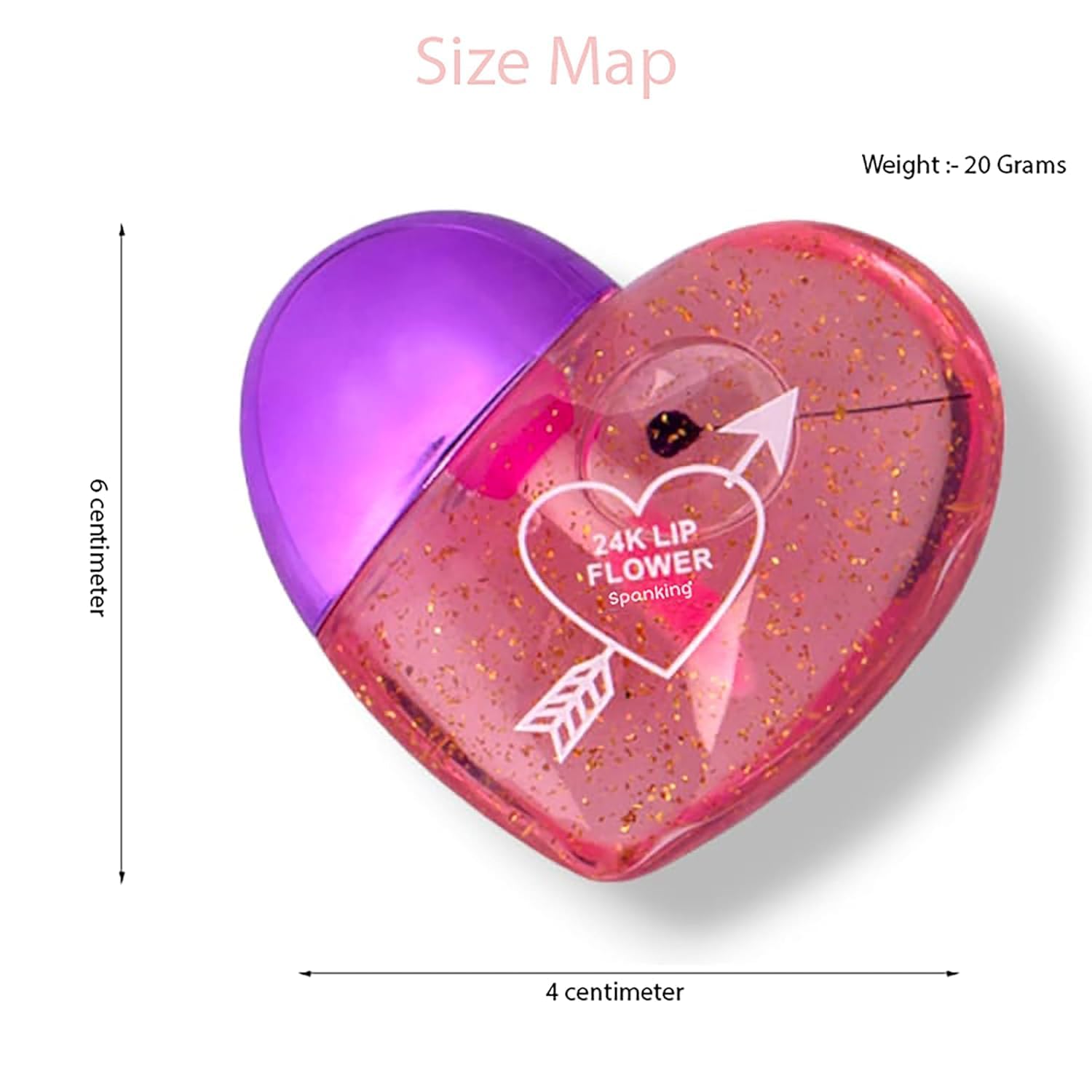 Moisturizing And Hydrating Cute Sequin Heart Shape Lip Gloss Oil Color Change Moisturizing Kids Girls Lip Oil Moisturizing Lips Care For Tint Dry And Chapped Lips - Set Of 4 - View 6 of 6