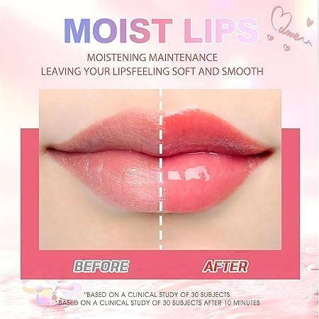Korean Cute Hydrating Non-Sticky Lip Oil Moisturizing Plumping Lip Gloss for Girls & Women - View 4 of 5