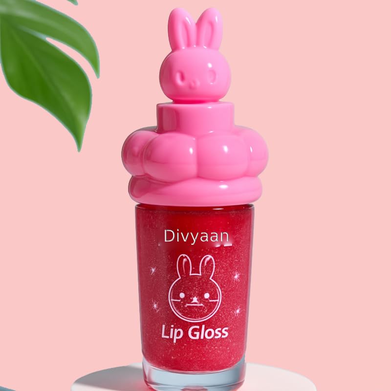 Lip Gloss Combo for Girls – Juicy Bear Shape Lip Gloss Set | Moisturizing Hydrating Lip Balm for Dry Lips | High Shine Glossy Finish | Cute Kawaii Makeup Gift for Women & Teens (Combo of 2) - View 6 of 6