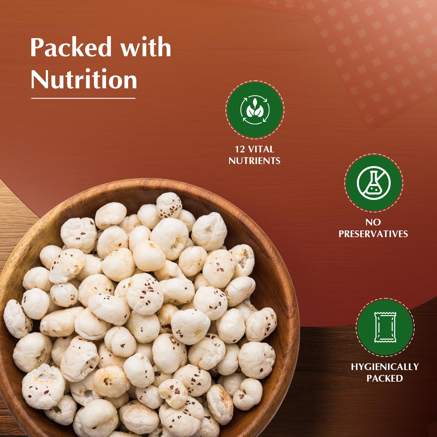 Amazon Brand - Vedaka Fox Nuts (Phool Makhana) | 200 g | Light & Crunchy | No Artificial Flavours & No Preservatives - View 3 of 5