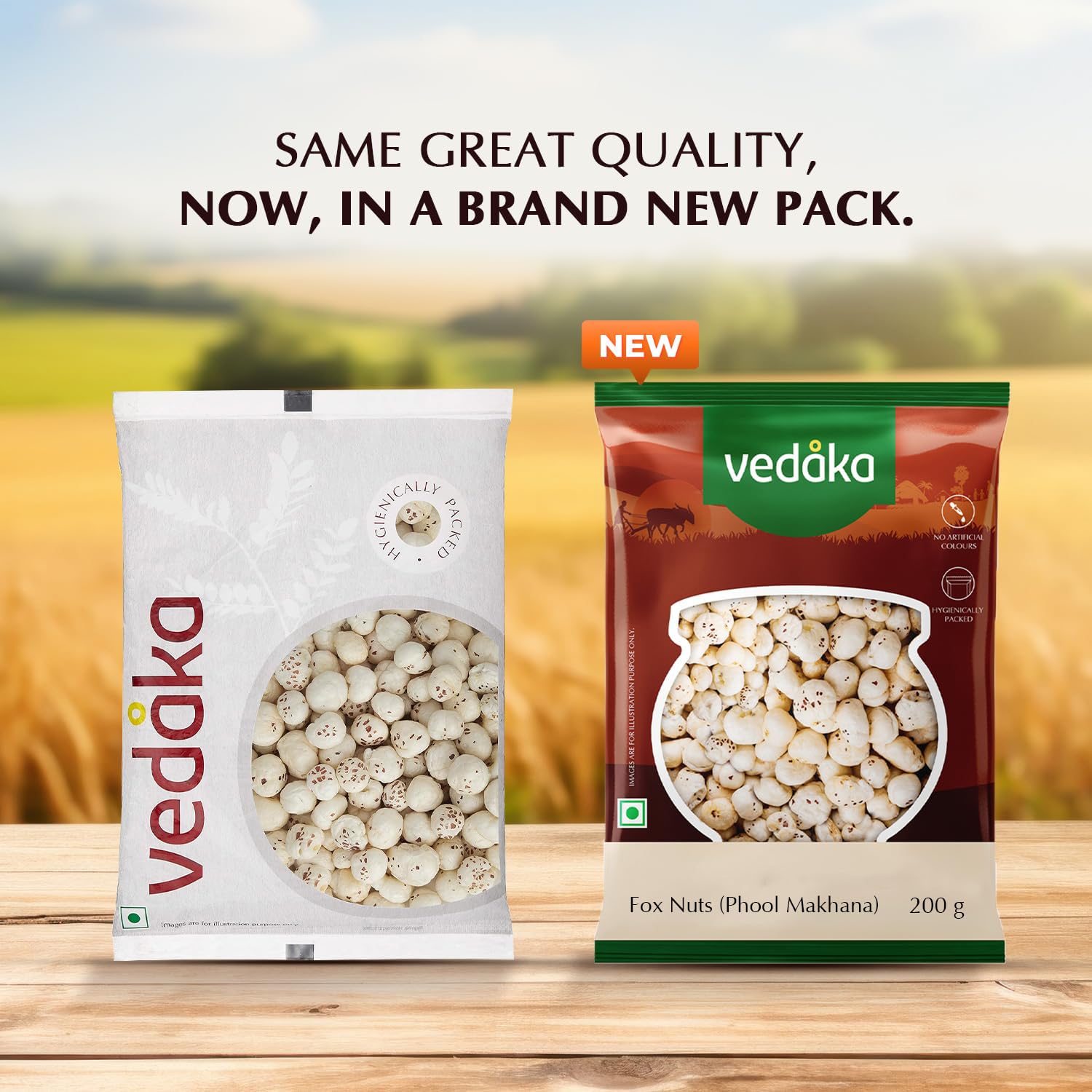 Amazon Brand - Vedaka Fox Nuts (Phool Makhana) | 200 g | Light & Crunchy | No Artificial Flavours & No Preservatives - View 5 of 5