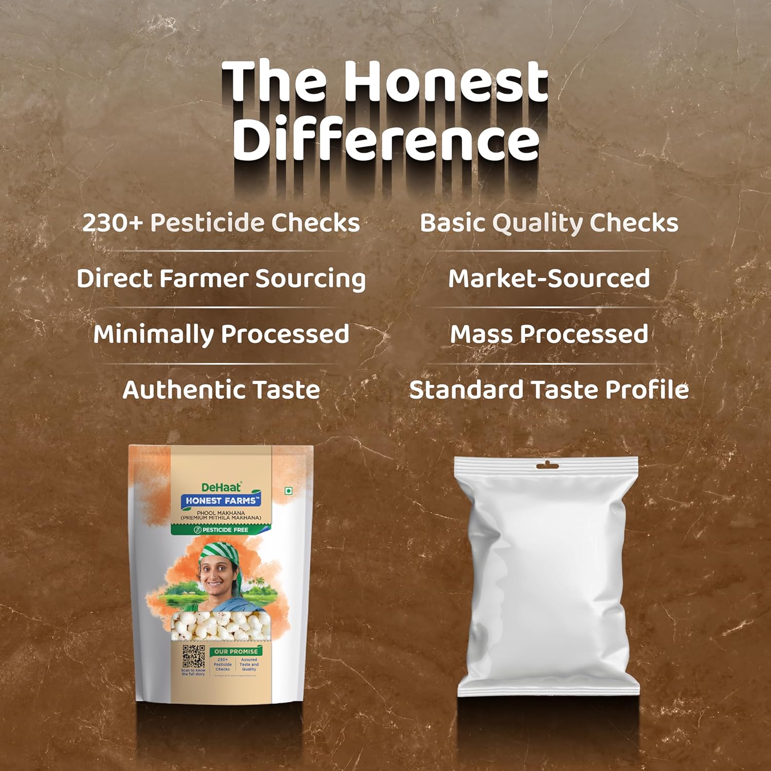 DeHaat Honest Farms Pesticide Free Makhana (Premium Mithila Makhana) 200 GM - View 3 of 5