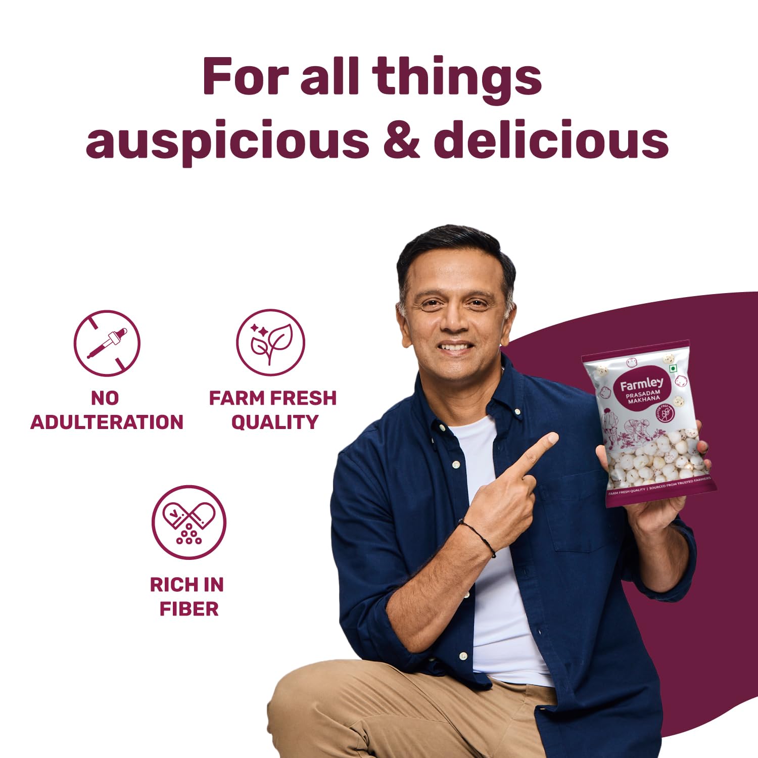 Farmley Prasadam Makhana, 250 g, Fit for Fasting | Foxnuts, Lotus Puffs | Rich in Calcium, Maintains Weight, Healthy Snacks - View 3 of 6