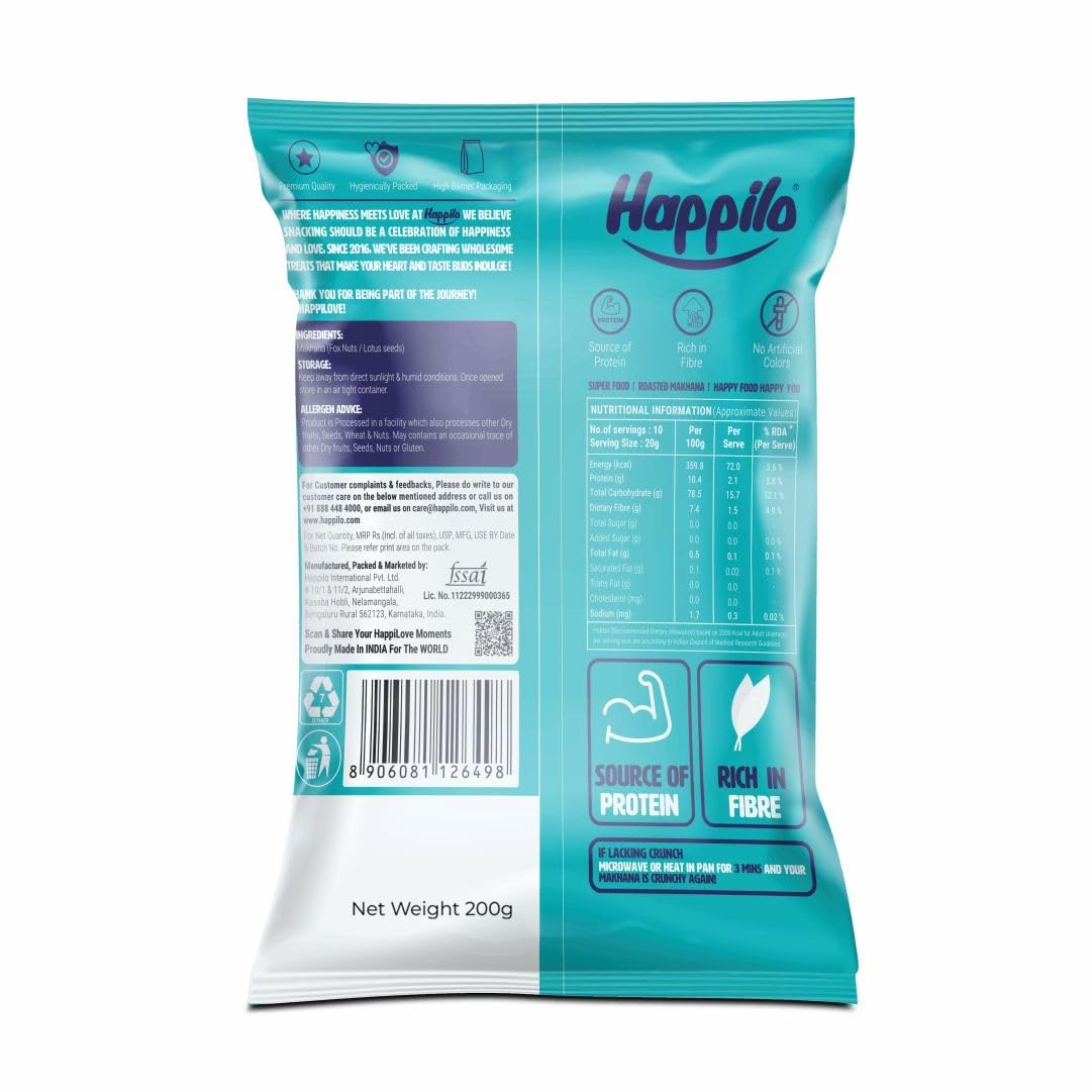 Happilo Premium All Natural Fox Nuts (Phool Makhana) 200g | Lotus Seeds, Gorgon Nuts, Puffed Kernels, Hand-Picked - View 4 of 4