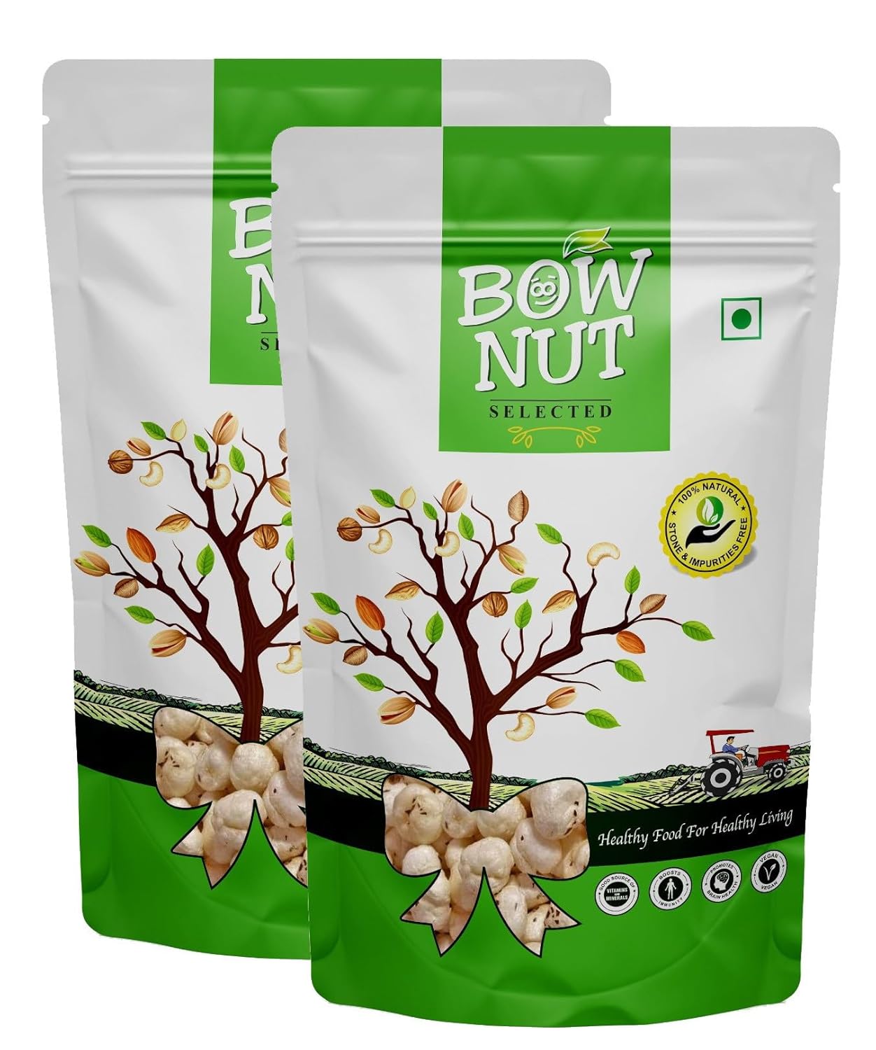 BowNut Makhana Small Size 400gm (2x200gm) - View 2 of 3