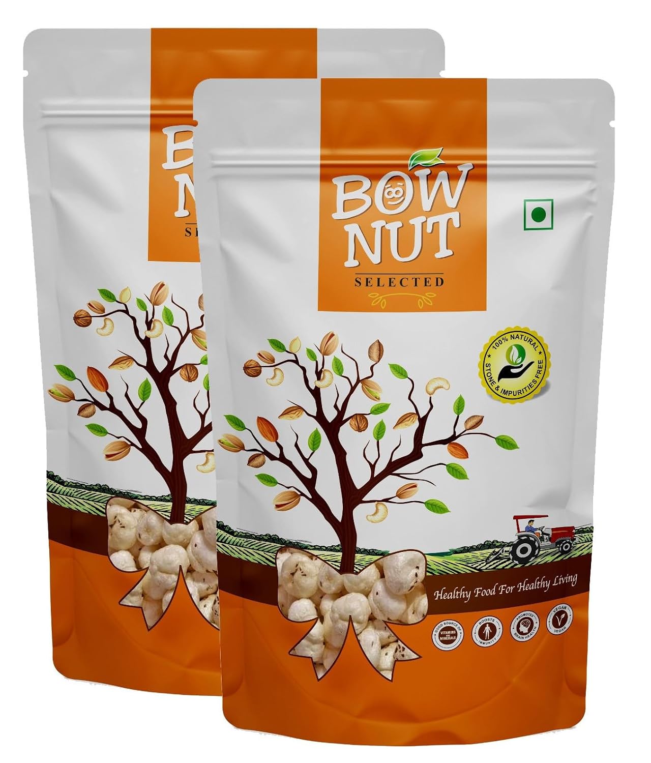 BowNut Makhana Small Size 500gm (2x250gm) - View 2 of 3