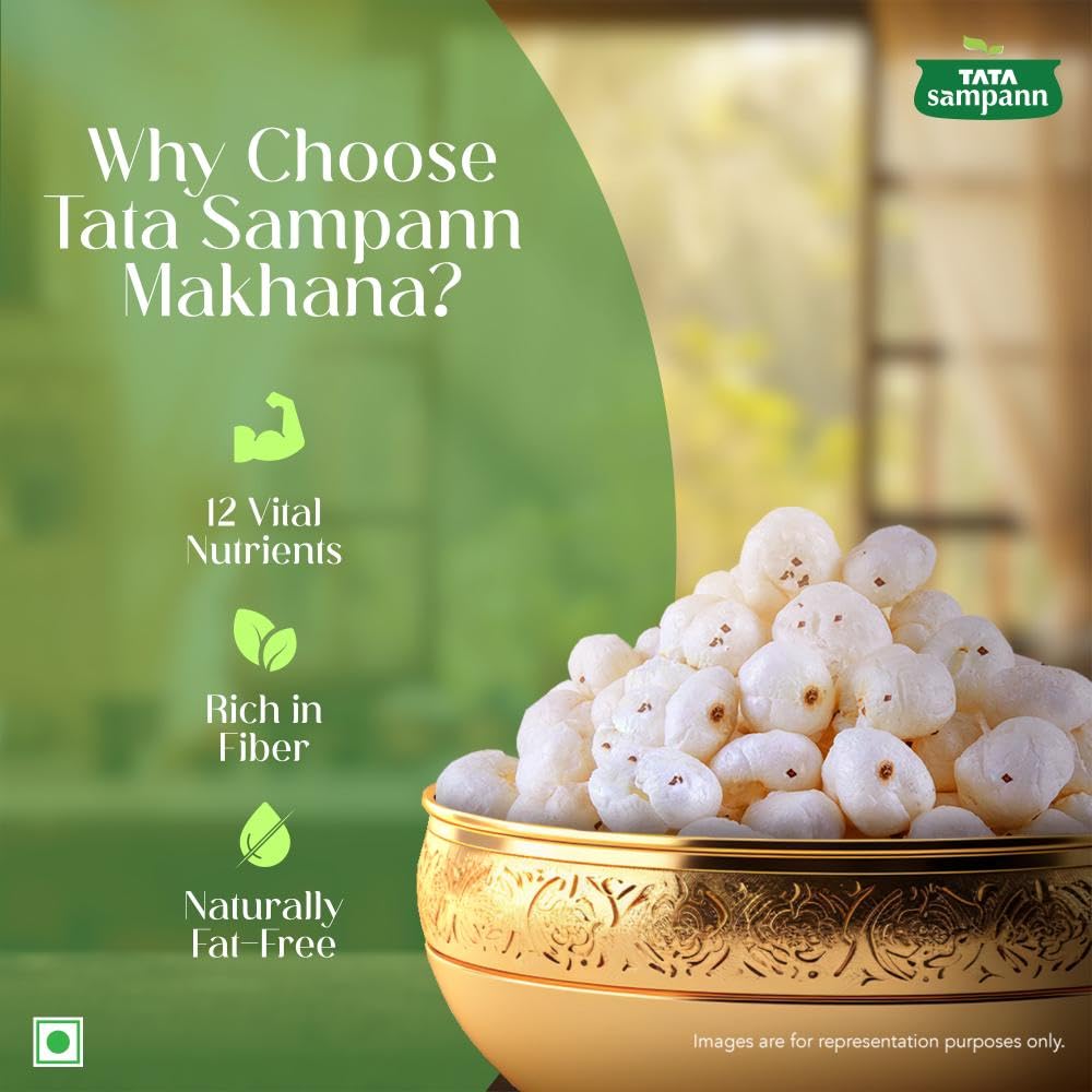 Tata Sampann High Protein Makhana (Foxnut) 100 g, Phool Makhana for Prasadam, Healthy Snacking, Fasting - View 2 of 6