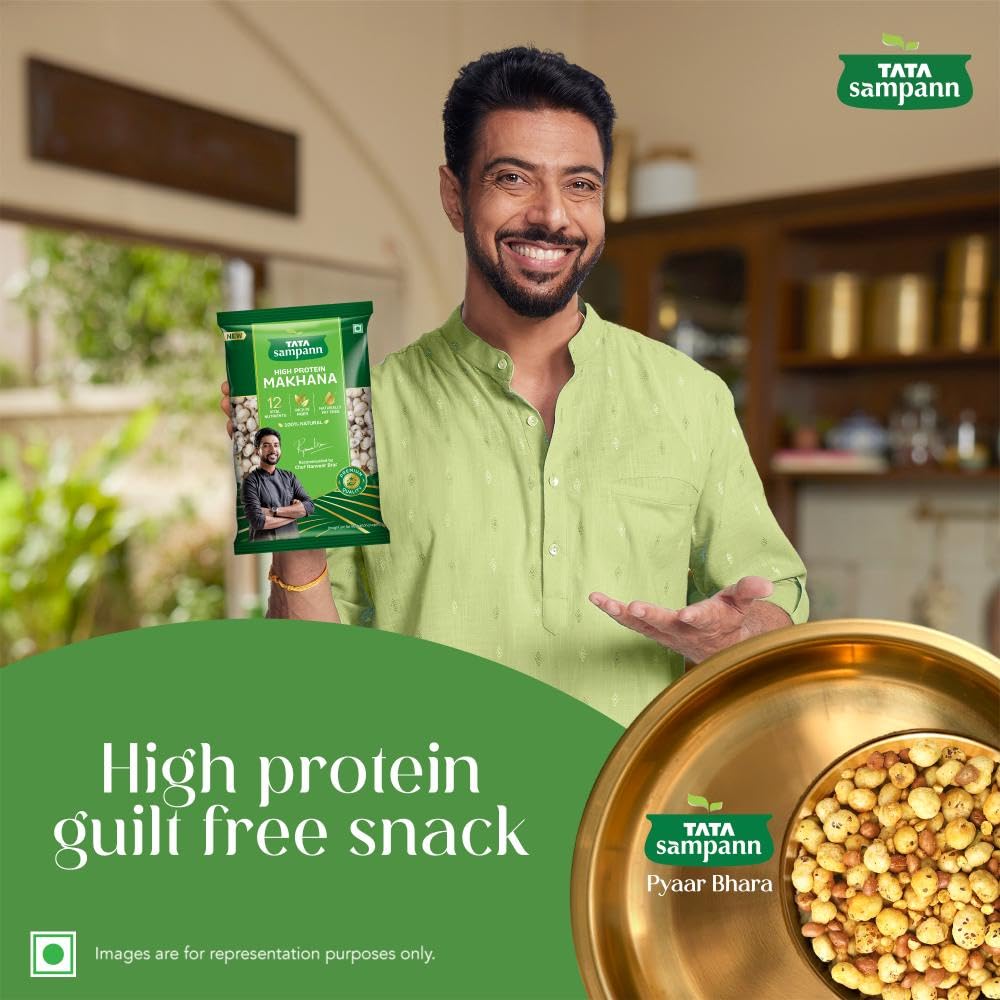 Tata Sampann High Protein Makhana (Foxnut) 100 g, Phool Makhana for Prasadam, Healthy Snacking, Fasting - View 3 of 6