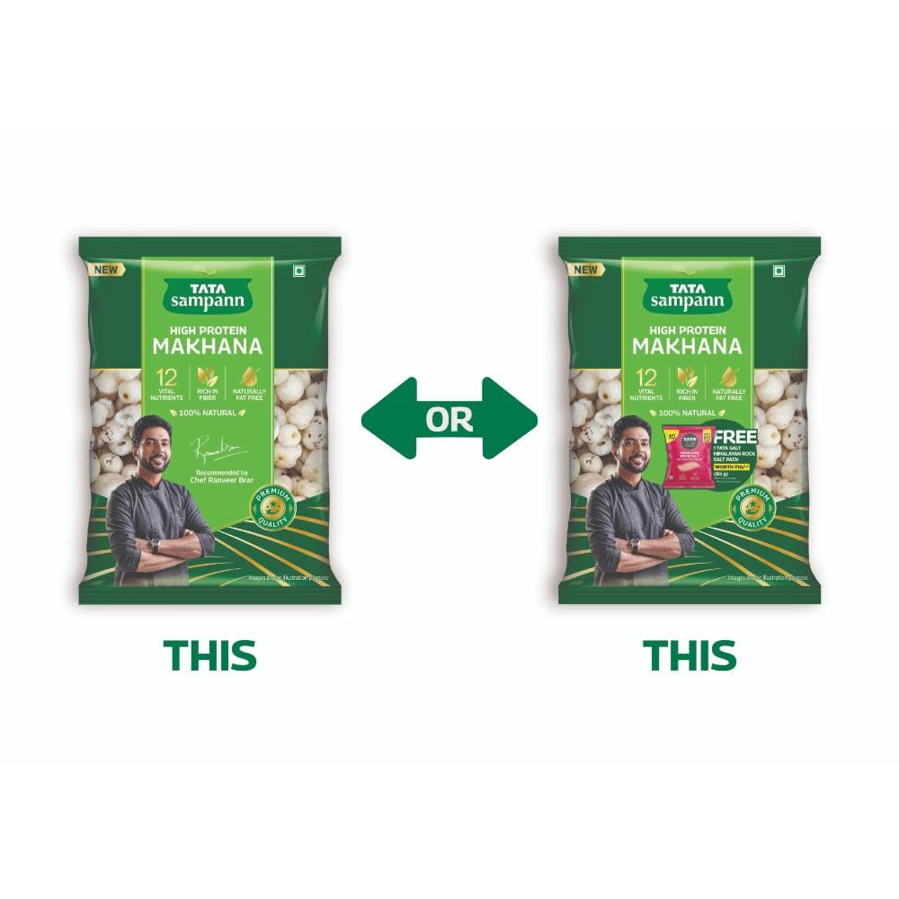 Tata Sampann High Protein Makhana (Foxnut) 100 g, Phool Makhana for Prasadam, Healthy Snacking, Fasting - View 5 of 6