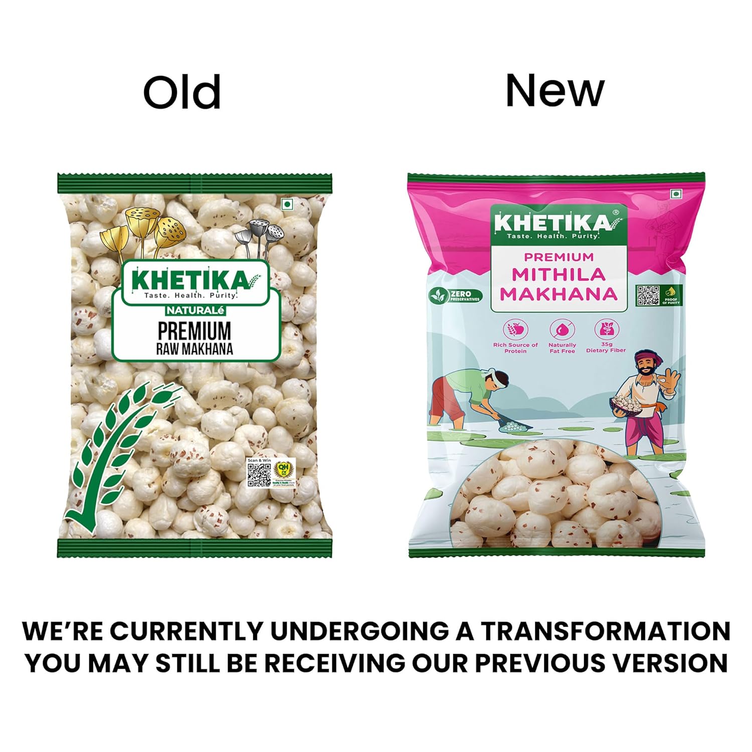 Khetika Premium Mithila Makhana 250g, Fit for Fasting, Raw Foxnuts, Phool Makhana for Prasadam - View 6 of 8