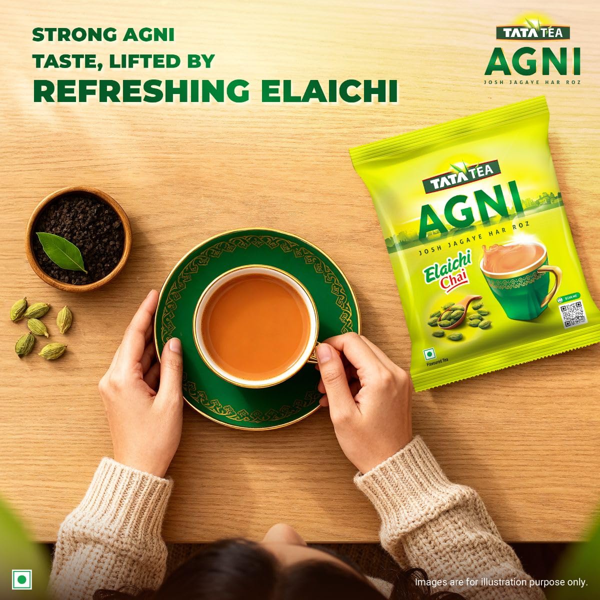 TATA TEA AGNI, Elaichi Chai,1Kg,cardamom tea - View 3 of 5