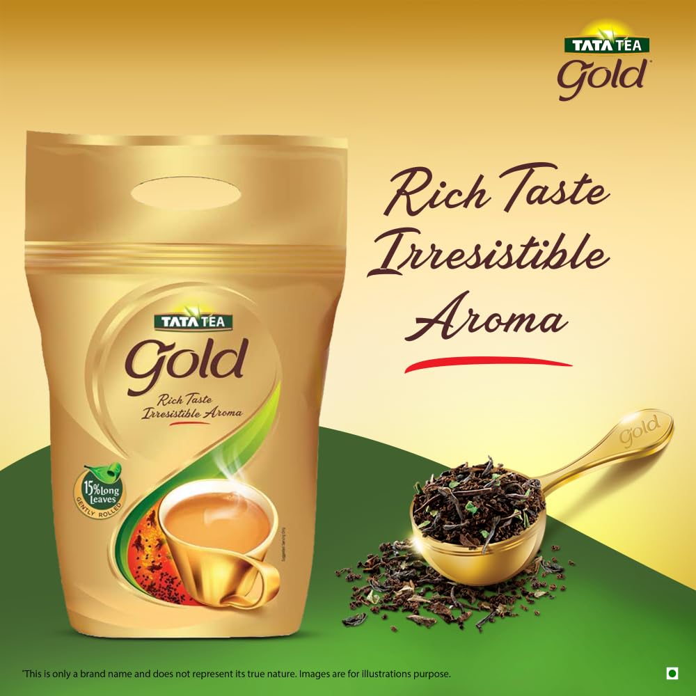 Tata Tea Gold 1kg, Premium Assam Teas With Gently Rolled Aromatic Long Loose Leaves, Rich & Aromatic Chai, Black Tea - View 6 of 6