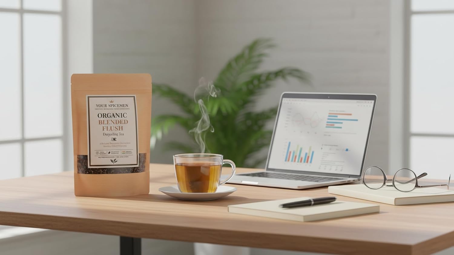 Your Spicemen Organic Darjeeling Blended Flush Tea 1000g | First Flush Loose Leaf Spring Harvest | Whole Leaf Handpicked from Misty Highlands | Aromatic Limited Edition Luxury Black Tea Pack - View 4 of 6