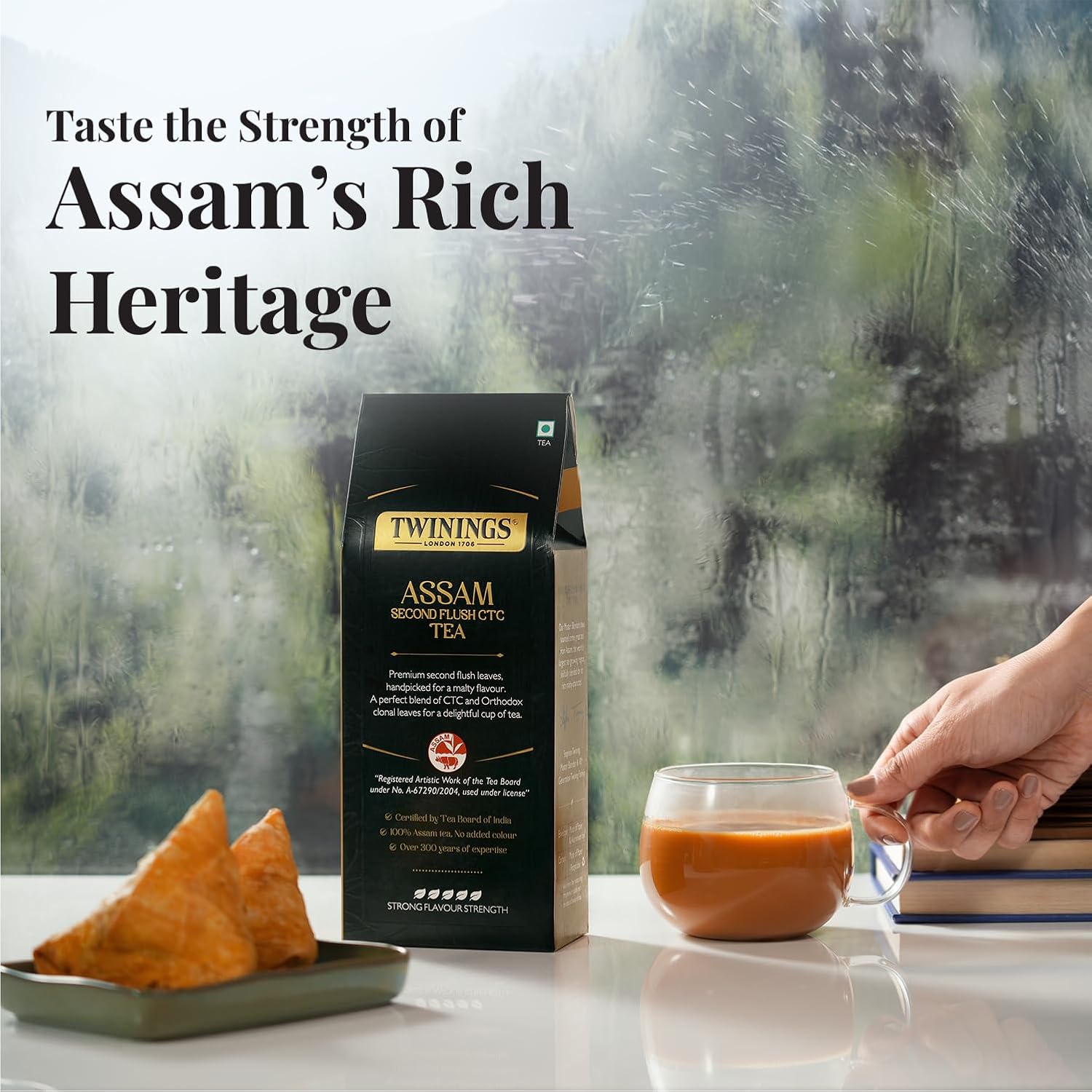 Twinings Assam Second Flush CTC Tea, 250g | Pack of 1 | 100% Assam Tea | Strong Flavour Strength | For Malty, Robust Flavour | No Added Colour - View 5 of 5