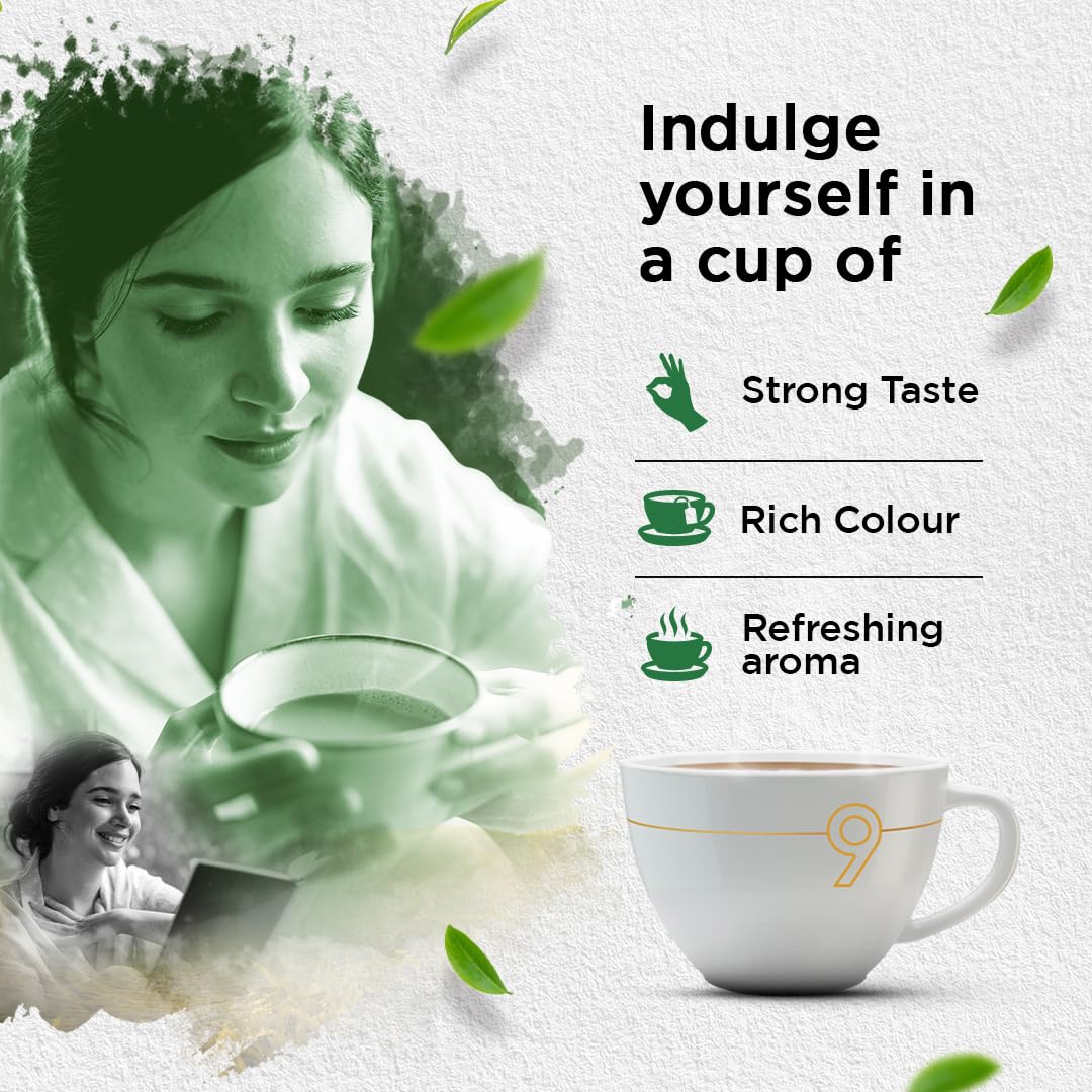 Jivraj 9 Ctc Assam Leaf Black Tea-Pack Of 500Gram, Premium Ctc Chai With Blended Loose Leaves, Strong Aromatic & Quick Brewing Tea With Supreme Taste - View 4 of 6