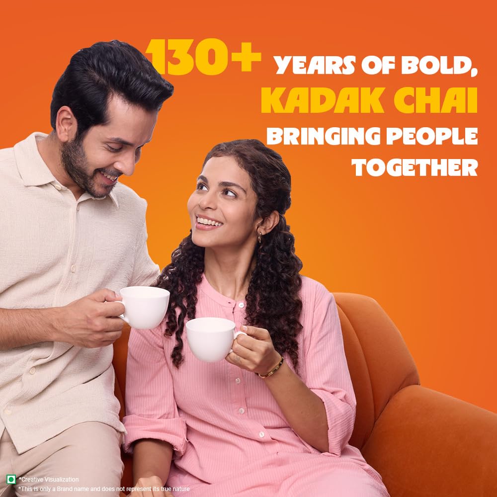 Wagh Bakri Premium Tea | Black | Assam Blend | Kadak Chai | Aromatic Chai Patti | Rich & Bold Flavour | Lingering Taste & Kesari Golden Hue | Loose Leaf Tea | 500 g - View 2 of 7