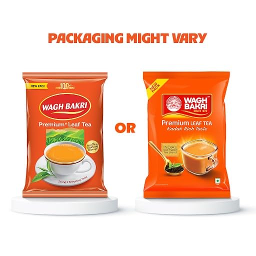 Wagh Bakri Premium Tea | Black | Assam Blend | Kadak Chai | Aromatic Chai Patti | Rich & Bold Flavour | Lingering Taste & Kesari Golden Hue | Loose Leaf Tea | 500 g - View 7 of 7