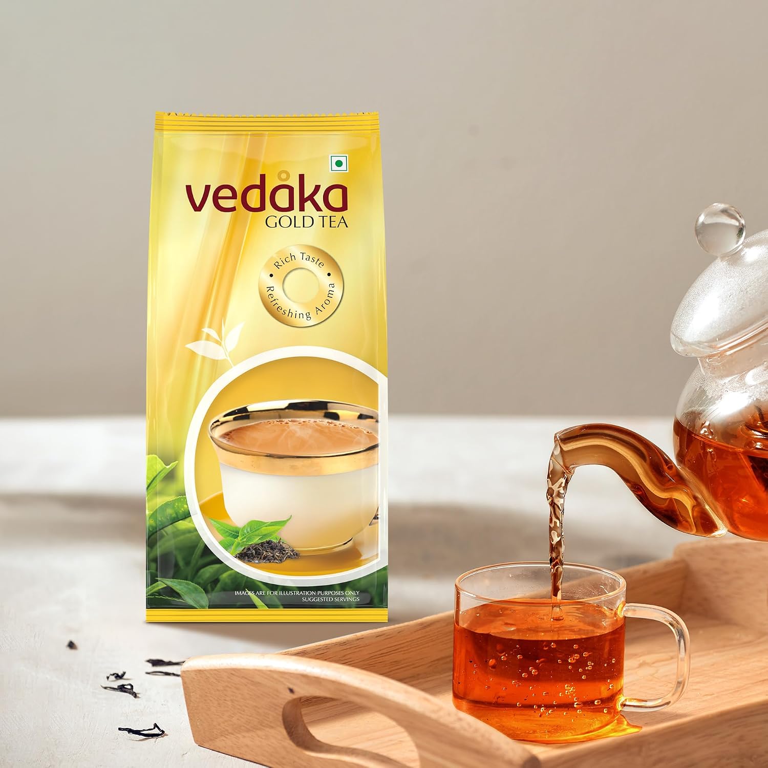 Amazon Brand - Vedaka Gold Tea | 500 g | Rich & Aromatic Chai | Black Tea | No Added Preservatives - View 4 of 5