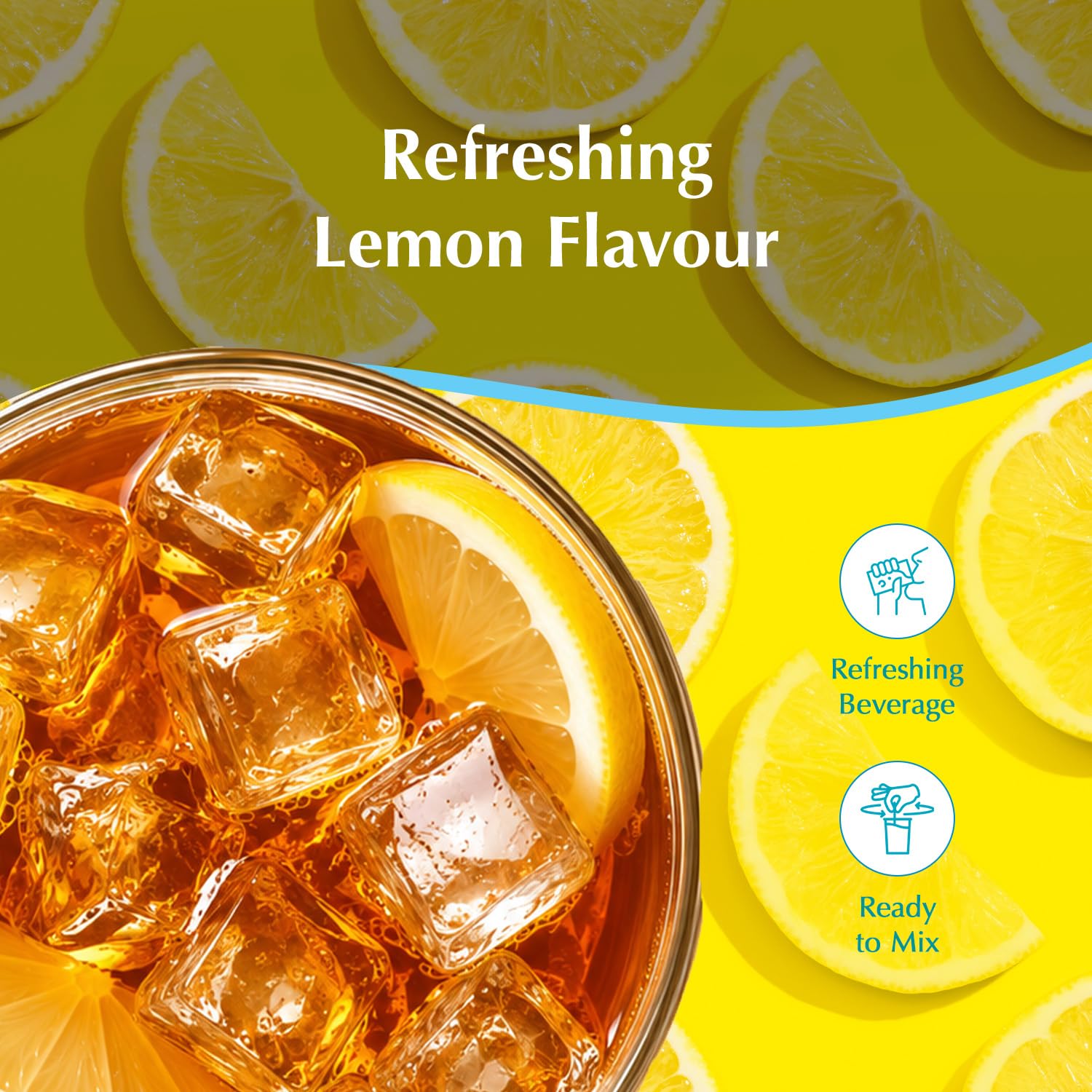 Amazon Brand - Vedaka Lemon Flavoured Instant Tea Premix | Iced Tea | 400 g | Refreshing Lemon Taste | Quick-Mix Convenience | FSSAI Approved - View 6 of 8