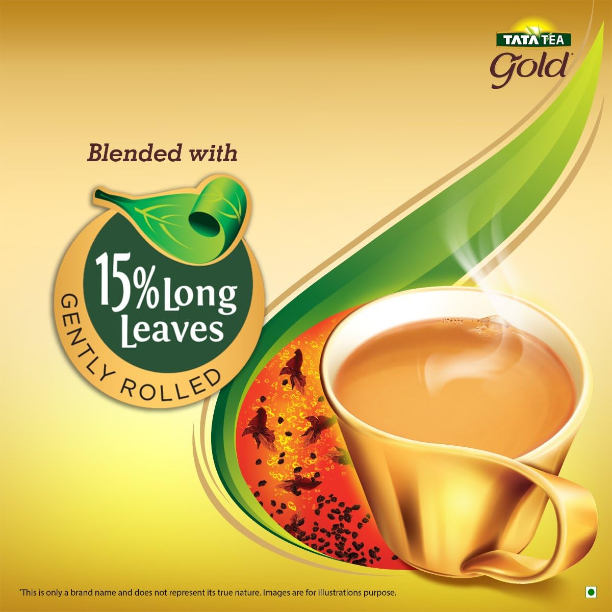 Tata Tea Gold 500 gram, Premium Assam teas with Gently Rolled Aromatic Long Leaves, Rich & Aromatic Chai, Black Tea - View 4 of 5