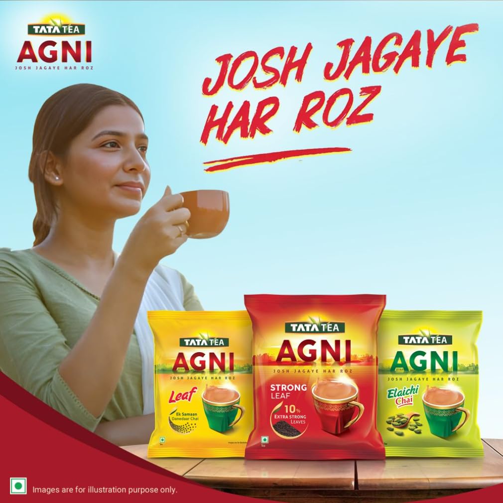 TATA TEA AGNI , Strong Chai With 10% Extra Strong Leaves, Black Tea,500 Gram - View 2 of 6