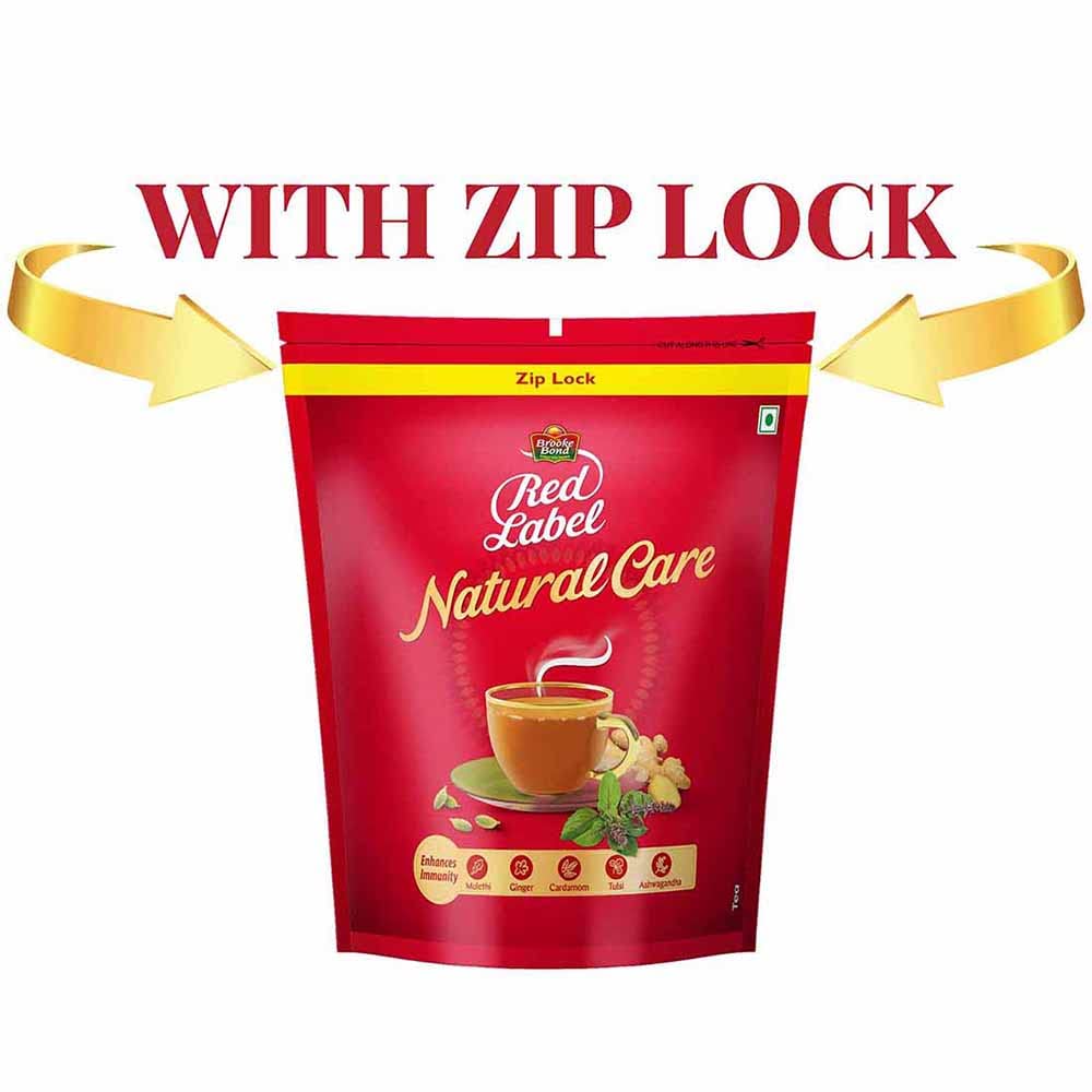 Brooke Bond Red Label, Natural Care Tea with 3X more Immunity, Black Tea, 1kg, Contains Five Natural Ingredients - View 2 of 6