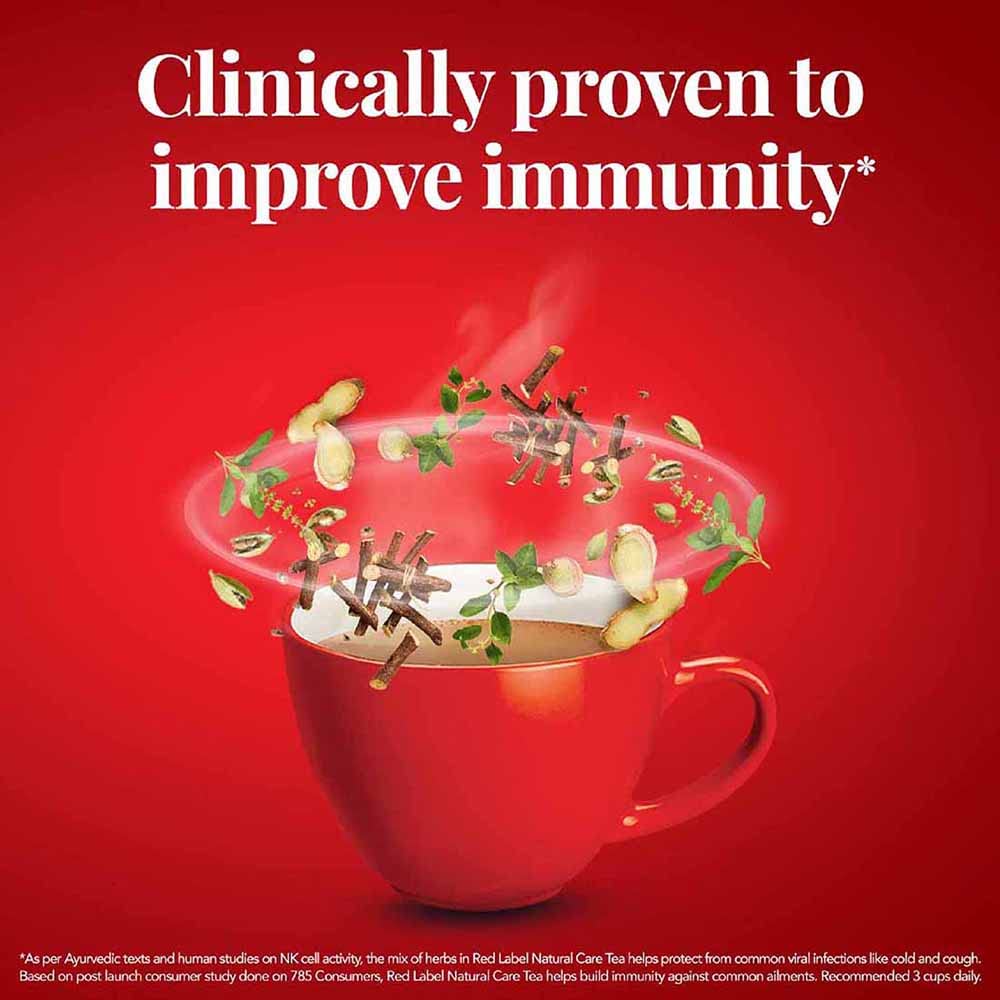 Brooke Bond Red Label, Natural Care Tea with 3X more Immunity, Black Tea, 1kg, Contains Five Natural Ingredients - View 3 of 6