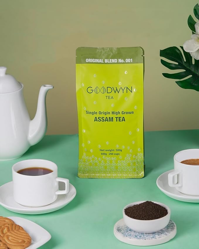 Goodwyn Assam CTC 500g – Makes 250 Cups | Pure & Strong Kadak Chai Patti | Rich Aroma & Flavour | Ideal for Milk & Black Tea | Export Quality from Own Tea Estate - View 3 of 6