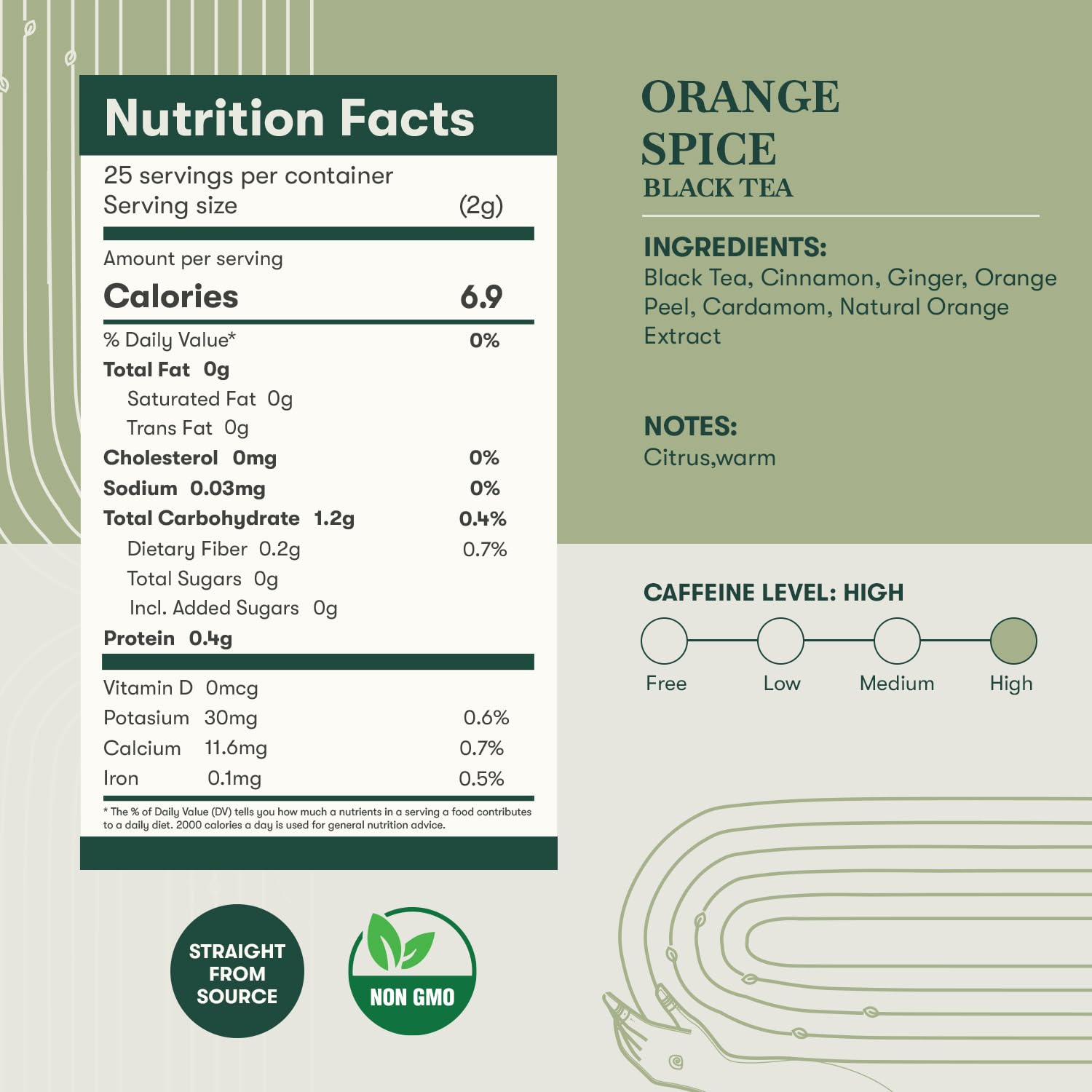 Luxmi Estates Orange Spice Black Tea 25 Plant-Based Biodegradable Tea Bags | Zesty Citrus & Warm Spice Infusion | Bold Black Tea | Refreshing & Energising | 100% Natural Blend - View 5 of 5