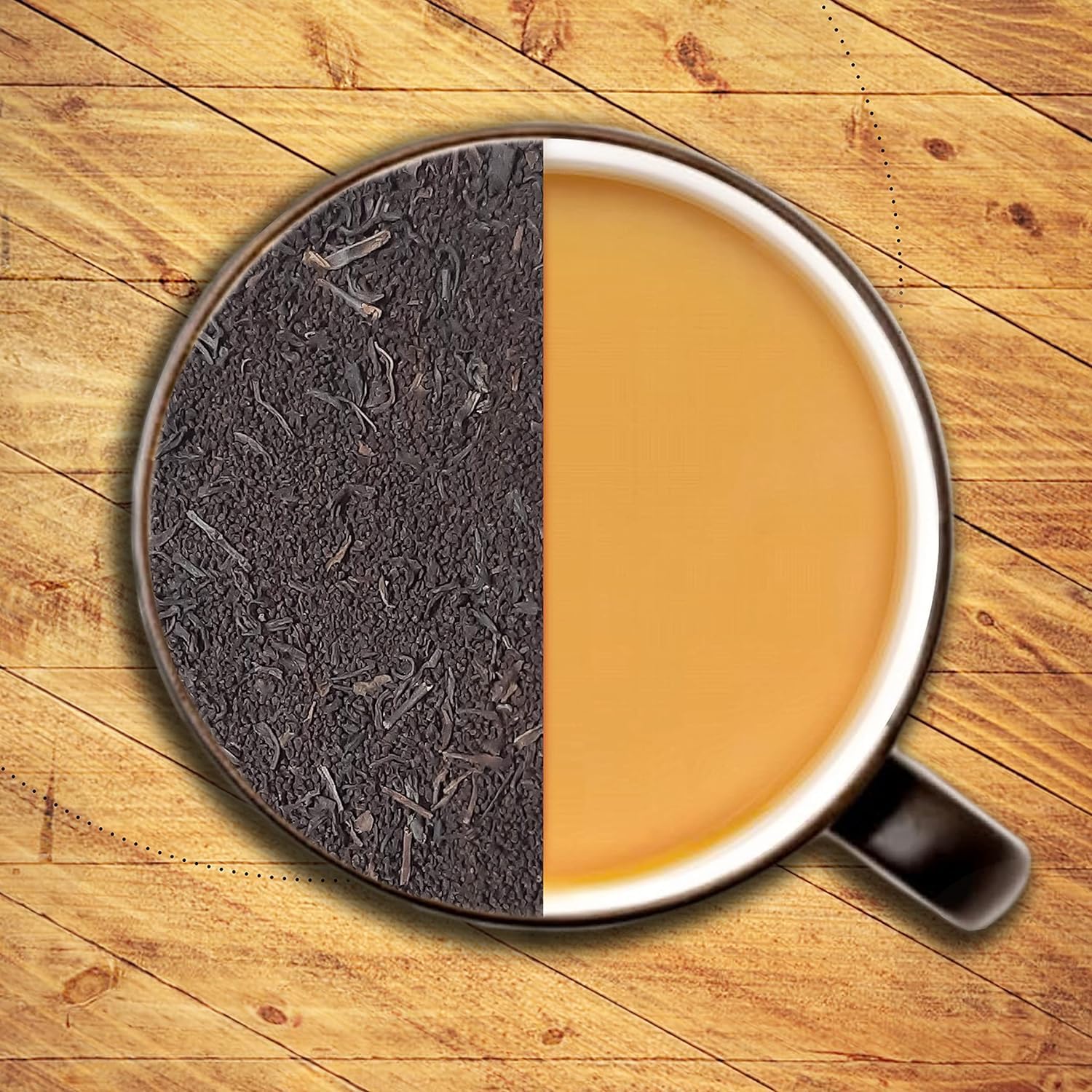Dabri Assam Royale Black CTC Tea with darjeeling Long Leaf (1KG Pouch) | Natural Premium Chai Patti | Strong, Aromatic & Rich | Boosts Energy, Improves Metabolism & Fights Fatigue - View 2 of 4