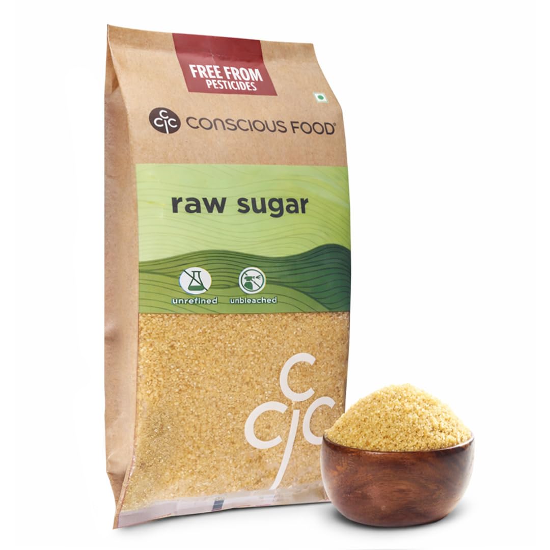 Conscious Food Natural Raw Sugar | 500 gm | Unrefined & Unprocessed Raw Sugar | Khandsari, Desi Khand | Natural Sugar - View 5 of 6