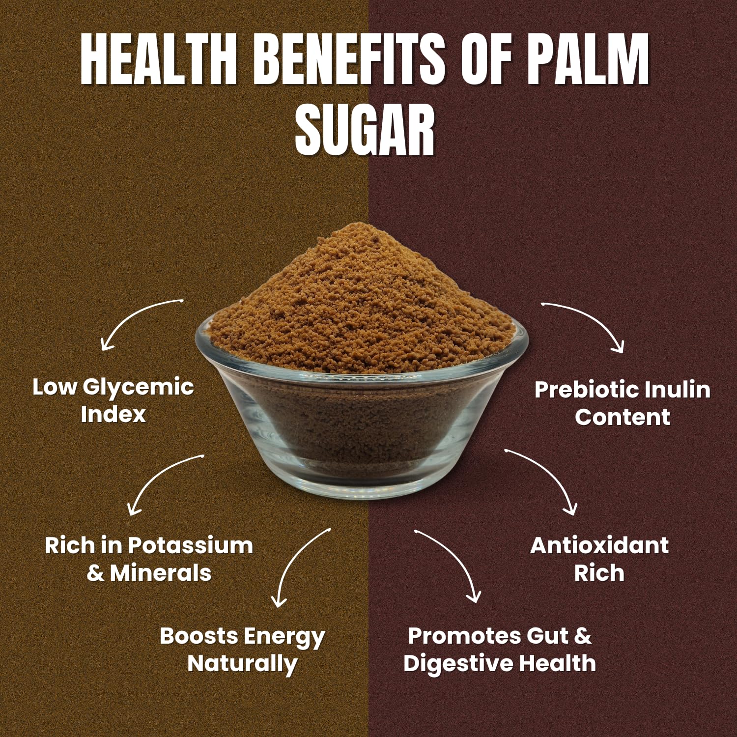 VASUNDHARA DHARITRI Palm Sugar (Jaggery), 500g | Organic & Unrefined, Low GI, High Iron & Potassium, Chemical-free, Sugar Substitute for Tea, Coffee, Cooking & Baking - View 3 of 6