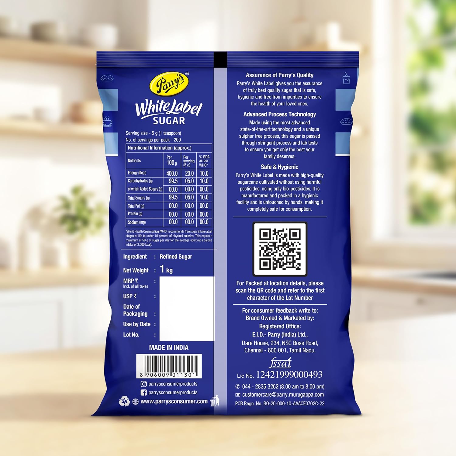 Parry's White Label Sugar, 1kg - View 4 of 5