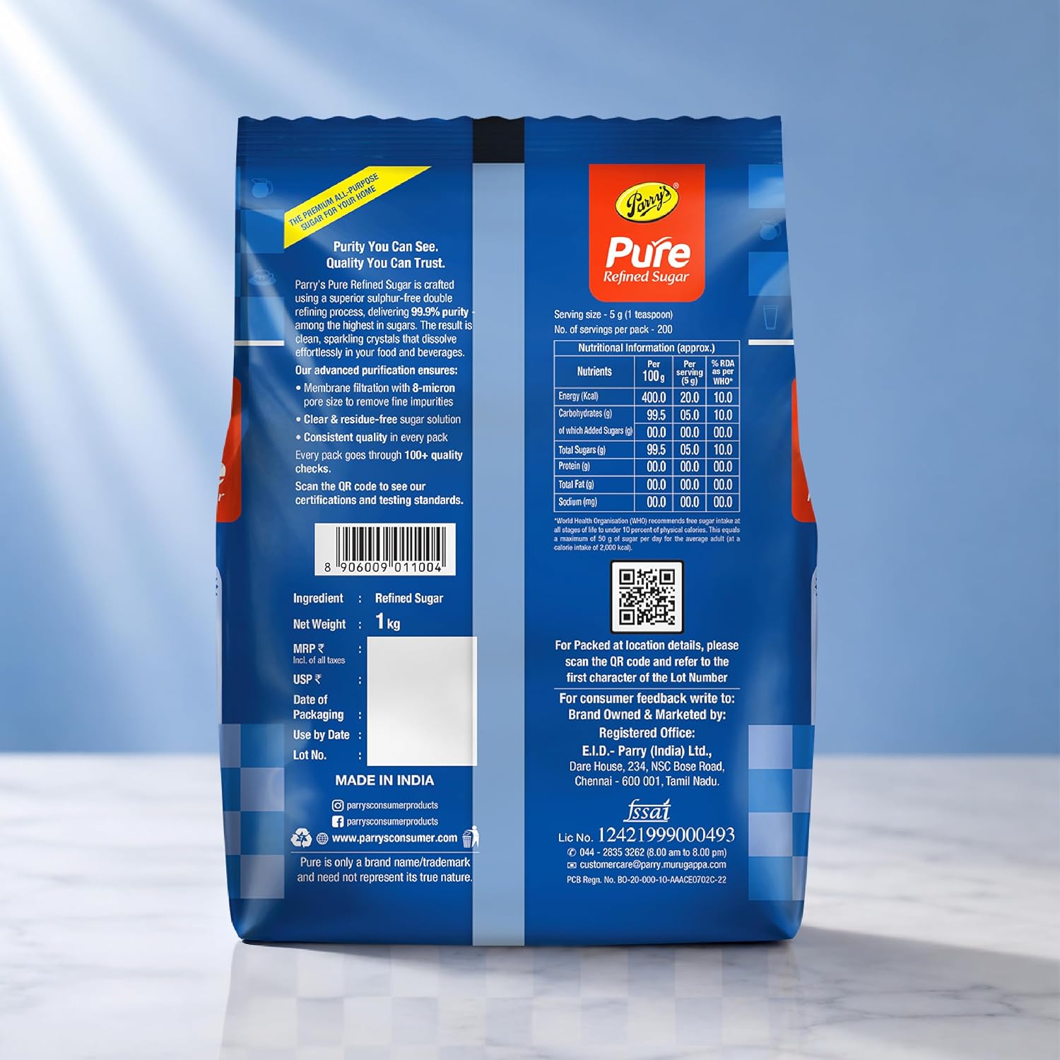 Parry's Pure Refined Sugar, 1000 g - View 4 of 5