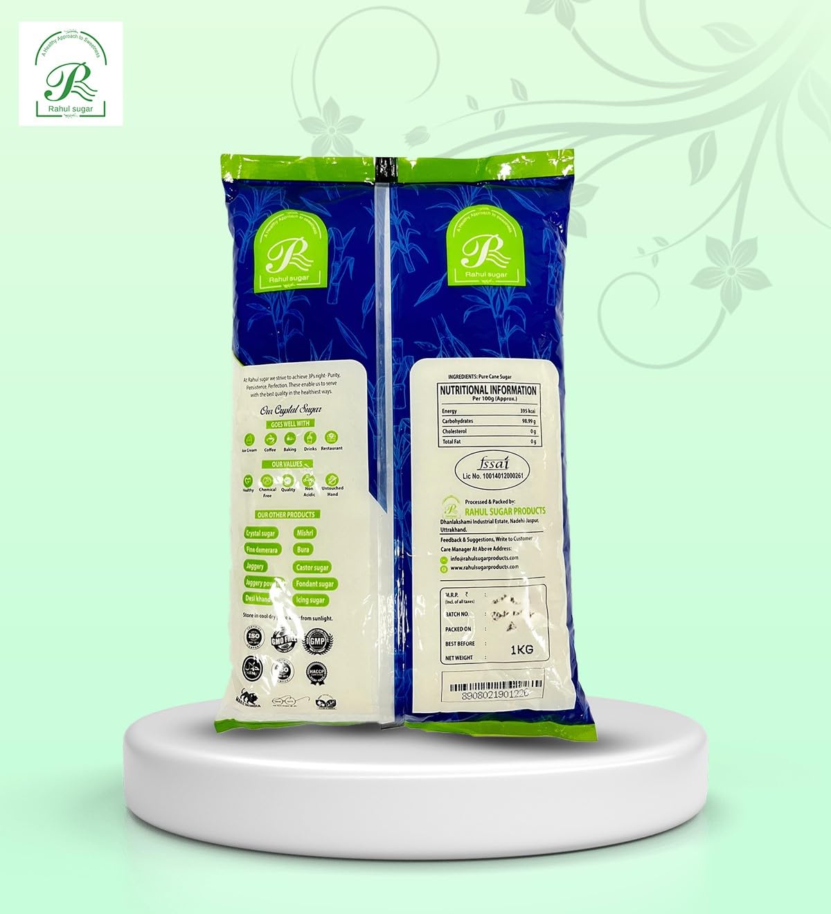 Rahul Sugar Fine Sugar (1Kg) Pure and Natural Sweetener | Chemical Free | Sulphurless | No Color, No Preservatives -1kg - View 2 of 4