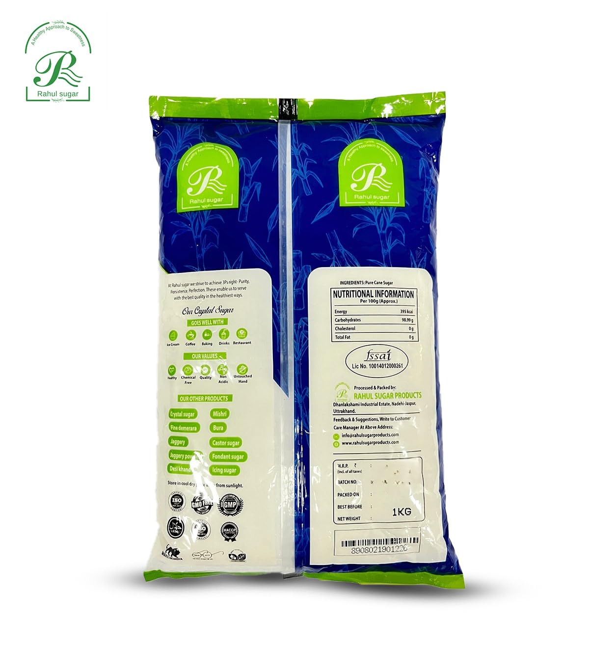 Rahul Sugar Fine Sugar (1Kg) Pure and Natural Sweetener | Chemical Free | Sulphurless | No Color, No Preservatives -1kg - View 3 of 4