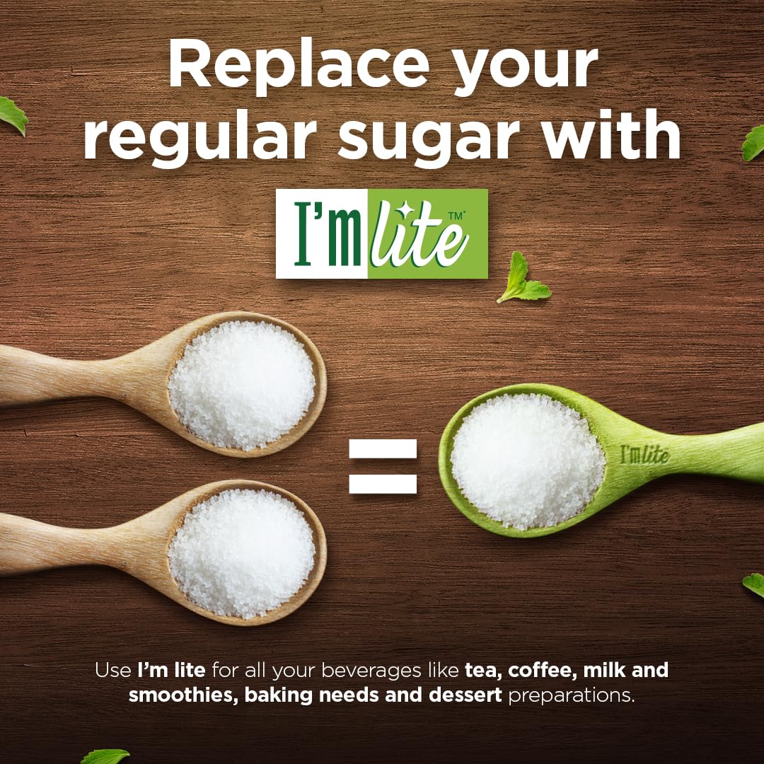 I'm Lite - Sugar blended with Stevia, 50% less calories, 1 Kg Pouch - View 2 of 6
