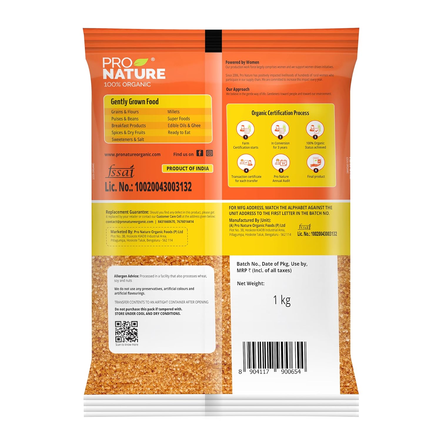 Pro Nature Organic Brown Sugar | Natural Brown Sugar For Healthy Sweetening - 1kg - View 5 of 6
